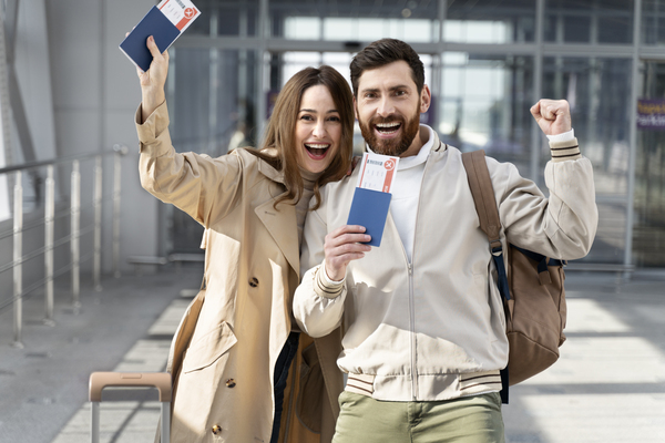 Happy travelers with visas approved